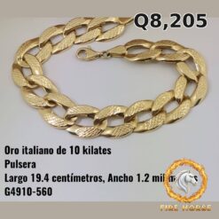 Pulsera de oro italiano 10k — G4910-560