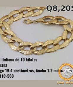 Pulsera de oro italiano 10k — G4910-560