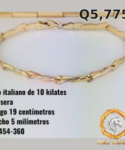 Pulsera de oro italiano 10k — G3454-360