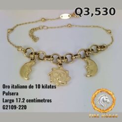 Pulsera de oro italiano 10k — G2109-220