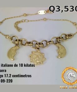 Pulsera de oro italiano 10k — G2109-220