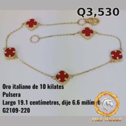 Pulsera de oro italiano 10k — G2109-220