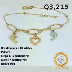 Pulsera de oro italiano 10k — G1920-200