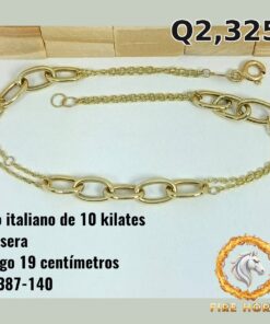 Pulsera de oro italiano 10k — G1387-140