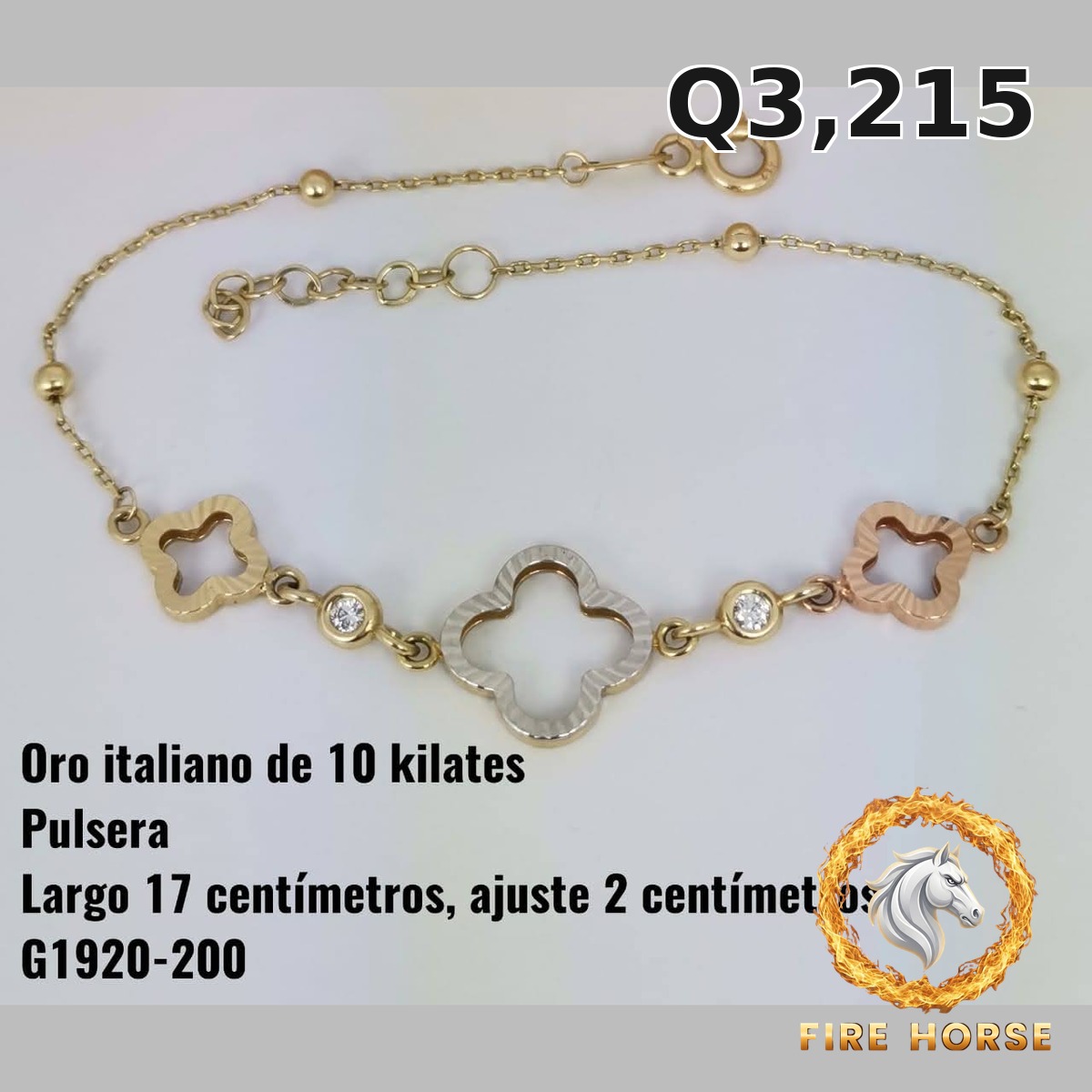 Pulsera de oro italiano 10k — G1920-200