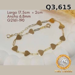 Pulsera de oro italiano 10k — G2161-190