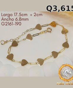 Pulsera de oro italiano 10k — G2161-190