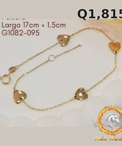 Pulsera de oro italiano 10k — G1082-095