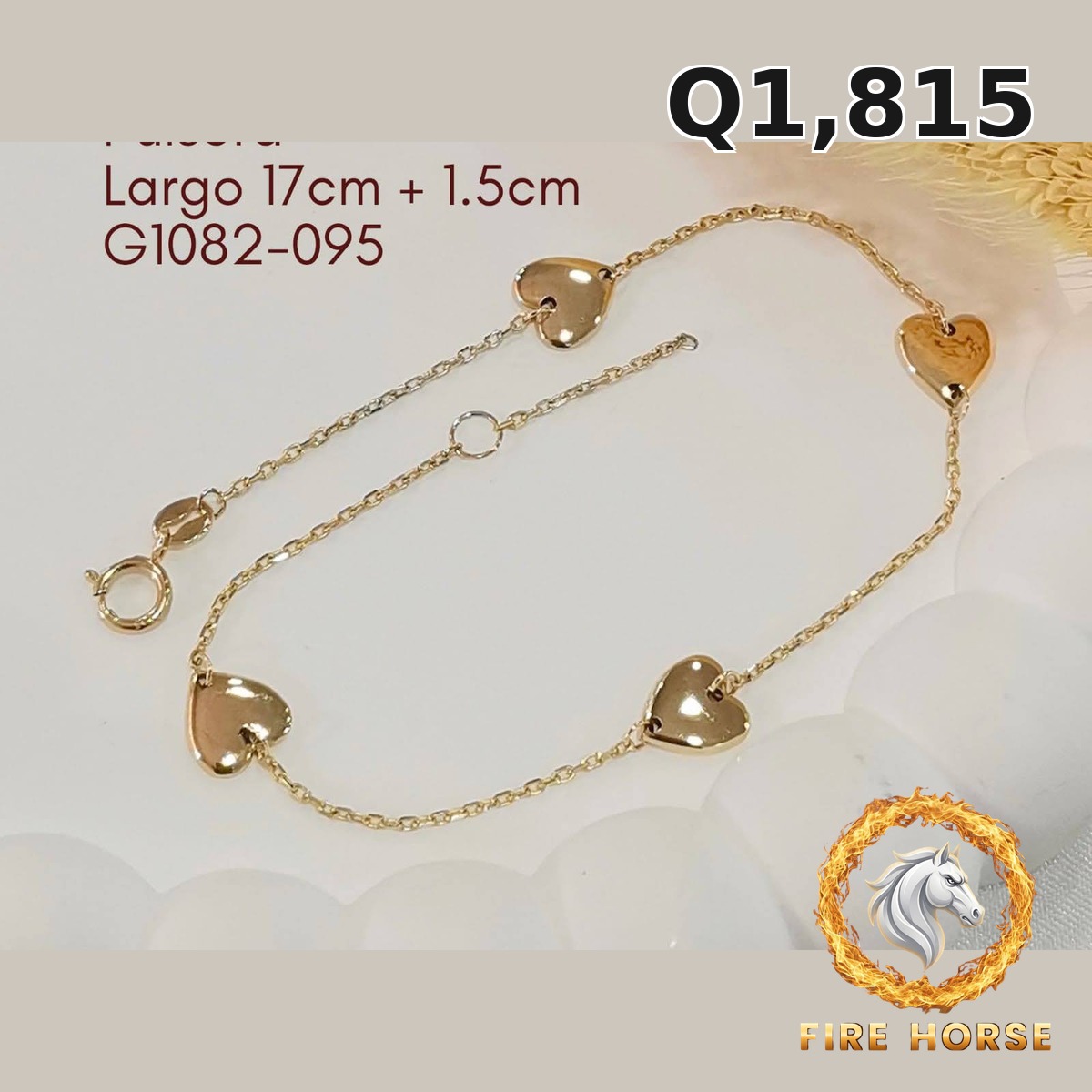 Pulsera de oro italiano 10k — G1082-095