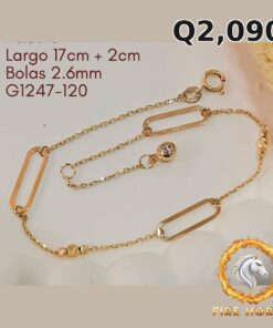 Pulsera de oro italiano 10k — G1247-120