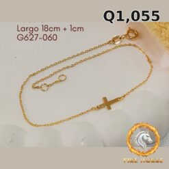 Pulsera de oro italiano 10k — G627-060