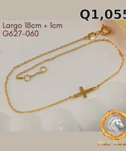 Pulsera de oro italiano 10k — G627-060