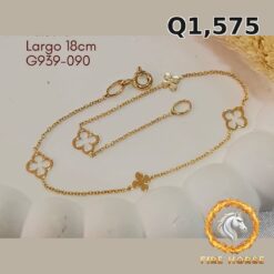 Pulsera de oro italiano 10k — G939-090