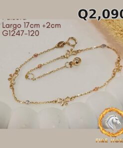 Pulsera de oro italiano 10k — G1247-120
