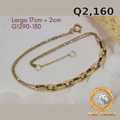 Pulsera de oro italiano 10k — G1290-130