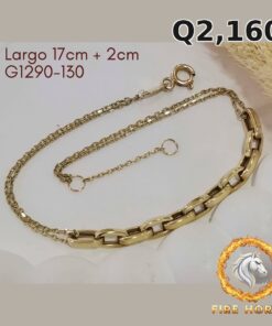 Pulsera de oro italiano 10k — G1290-130