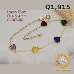 Pulsera de oro italiano 10k — G1143-110