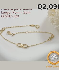 Pulsera para dama de oro italiano 10k — G1247-120
