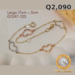 Pulsera de oro italiano 10k — G1247-120